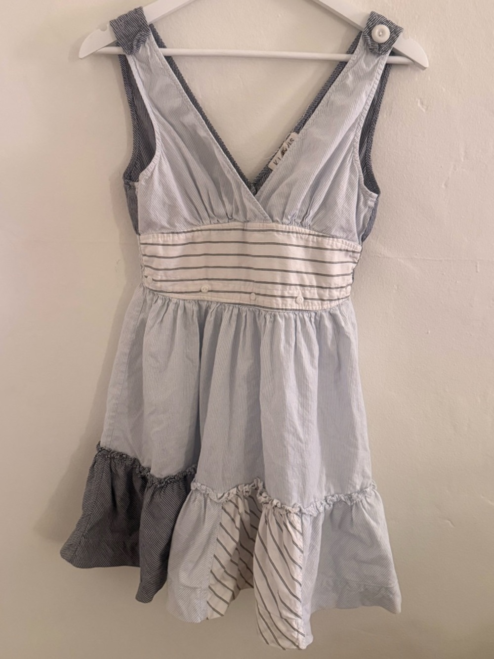 Patchwork Dress with Stripes & Colorblocking